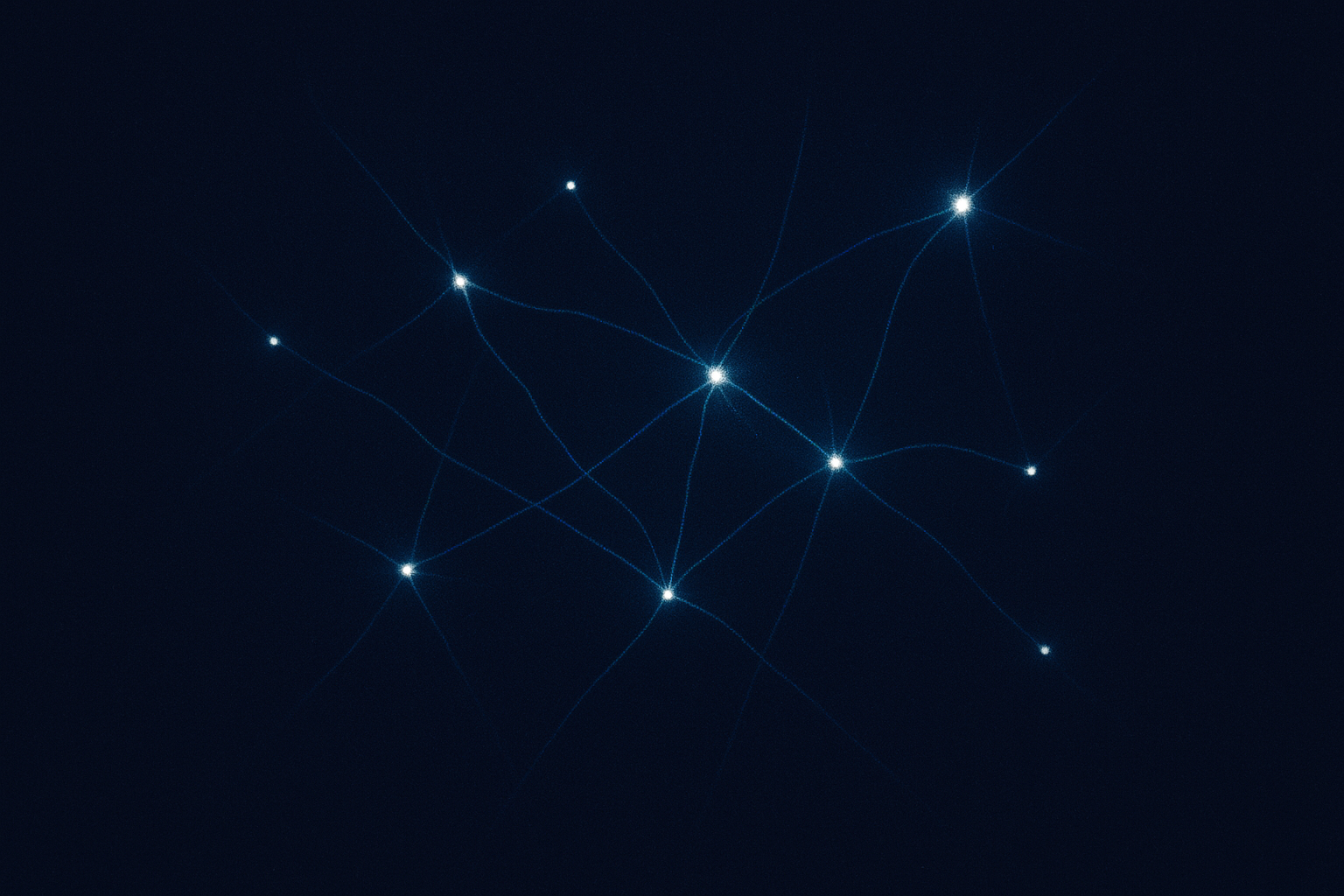 Future Proof — luminous neural city infrastructure visualization